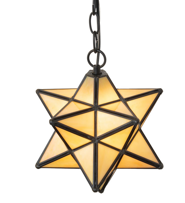 Meyda Tiffany 263550 One Light Pendant, Solar Black