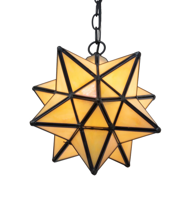Meyda Tiffany 263550 One Light Pendant, Solar Black