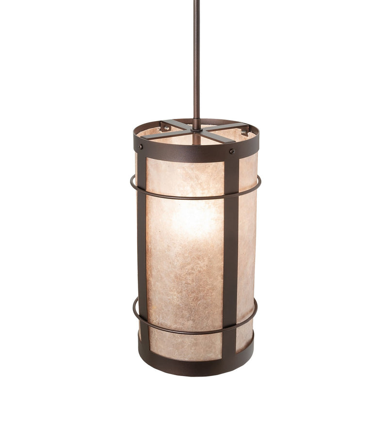 Meyda Tiffany 263574 One Light Pendant, Mahogany Bronze