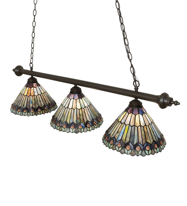 Meyda Tiffany 263642 Three Light Island Pendant, Mahogany Bronze