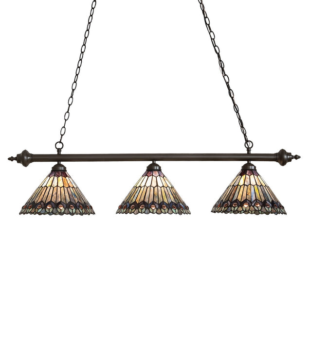 Meyda Tiffany 263642 Three Light Island Pendant, Mahogany Bronze