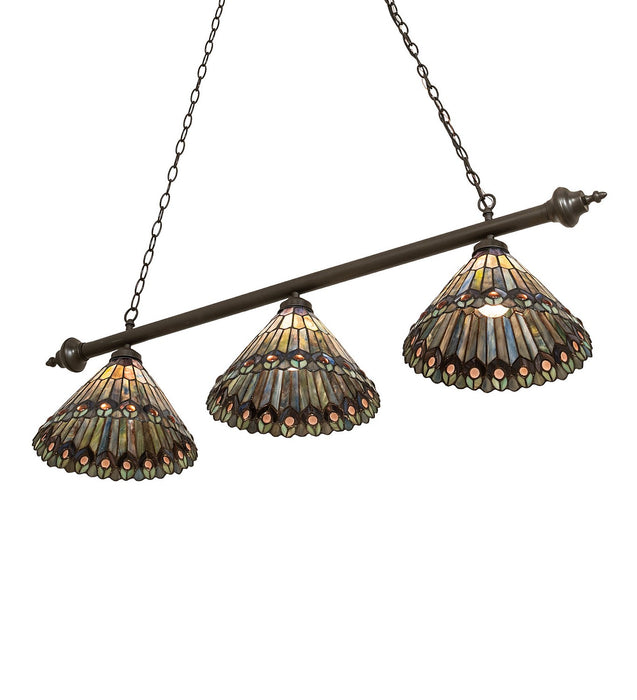 Meyda Tiffany 263642 Three Light Island Pendant, Mahogany Bronze