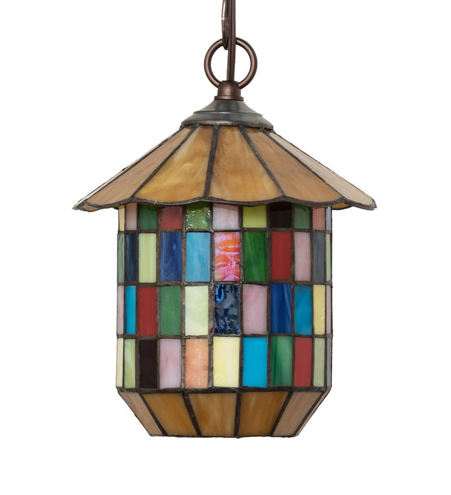 Meyda Tiffany 264512 One Light Pendant, Mahogany Bronze