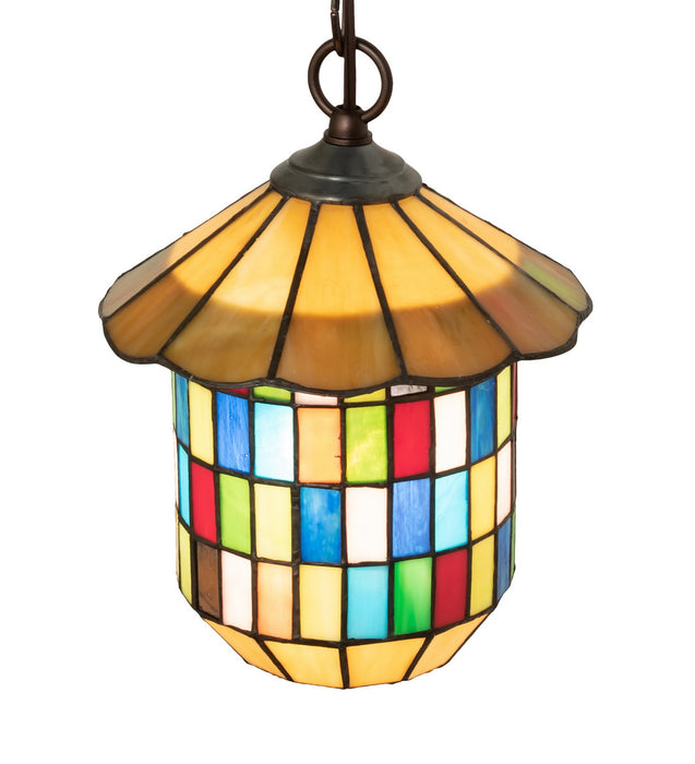 Meyda Tiffany 264512 One Light Pendant, Mahogany Bronze