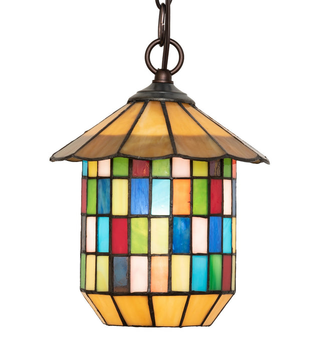 Meyda Tiffany 264512 One Light Pendant, Mahogany Bronze