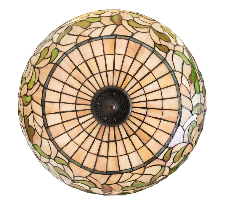 Meyda Tiffany 264513 Three Light Semi-Flushmount, Mahogany Bronze