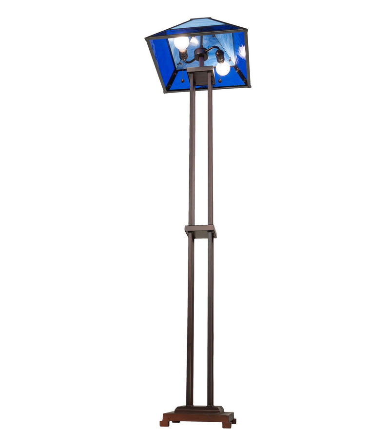 Meyda Tiffany 264647 Two Light Floor Lamp, Craftsman Brown,Mahogany Bronze