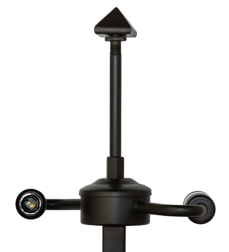 Meyda Tiffany 265026 Two Light Table Base, Mahogany Bronze