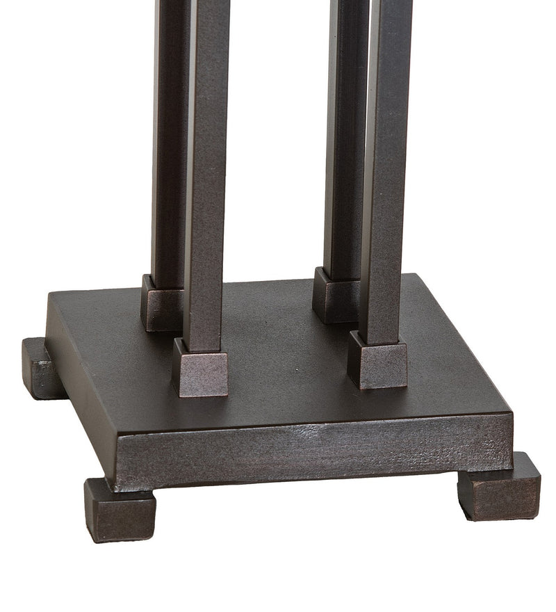 Meyda Tiffany 265027 Two Light Table Base, Mahogany Bronze
