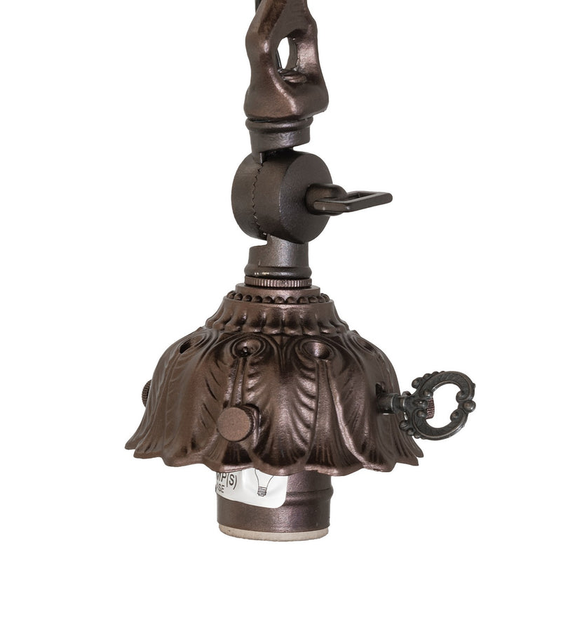 Meyda Tiffany 265046 One Light Floor Base, Mahogany Bronze