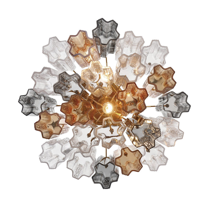 Crystorama ADD-300-AG-AU_CEILING Four Light Semi Flush Mount, Aged Brass