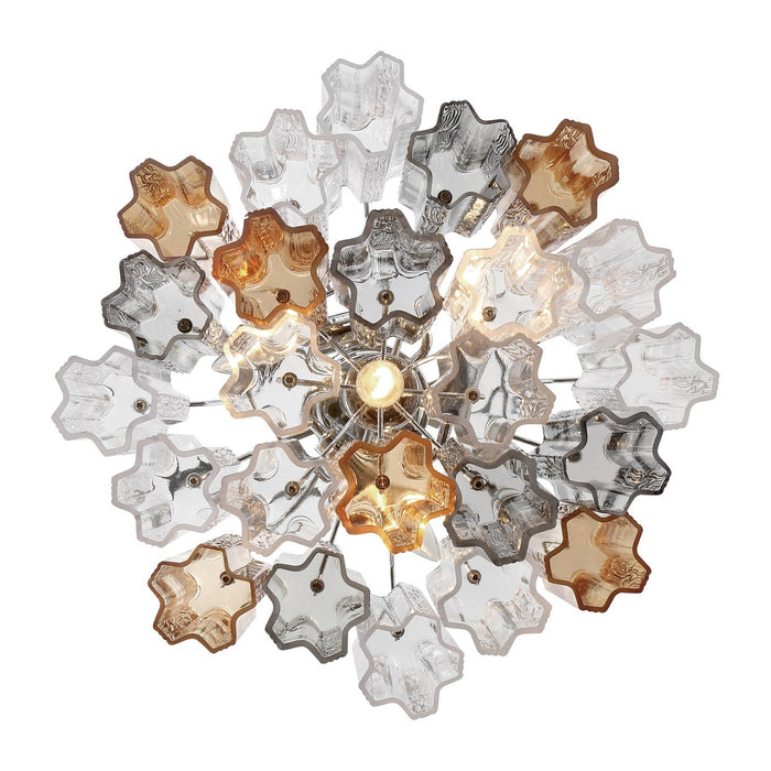 Crystorama ADD-300-CH-AU Four Light Chandelier, Polished Chrome