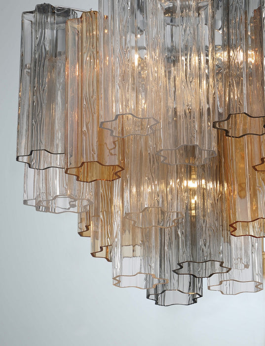 Crystorama ADD-300-CH-AU Four Light Chandelier, Polished Chrome