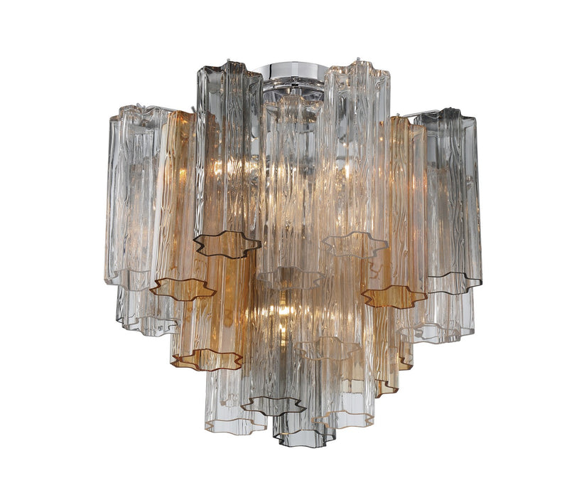 Crystorama ADD-300-CH-AU_CEILING Four Light Semi Flush Mount, Polished Chrome