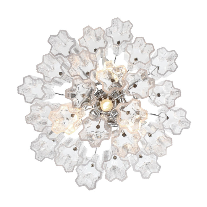 Crystorama ADD-300-CH-CL Four Light Chandelier, Polished Chrome