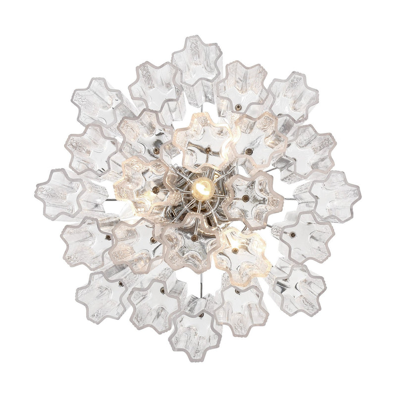 Crystorama ADD-300-CH-CL_CEILING Four Light Semi Flush Mount, Polished Chrome