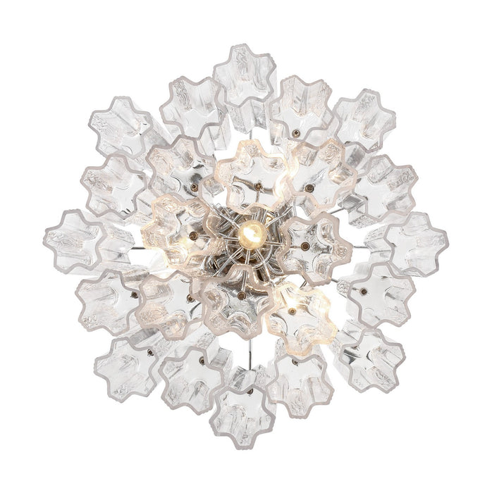 Crystorama ADD-300-CH-CL_CEILING Four Light Semi Flush Mount, Polished Chrome
