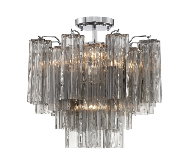 Crystorama ADD-300-CH-SM_CEILING Four Light Semi Flush Mount, Polished Chrome