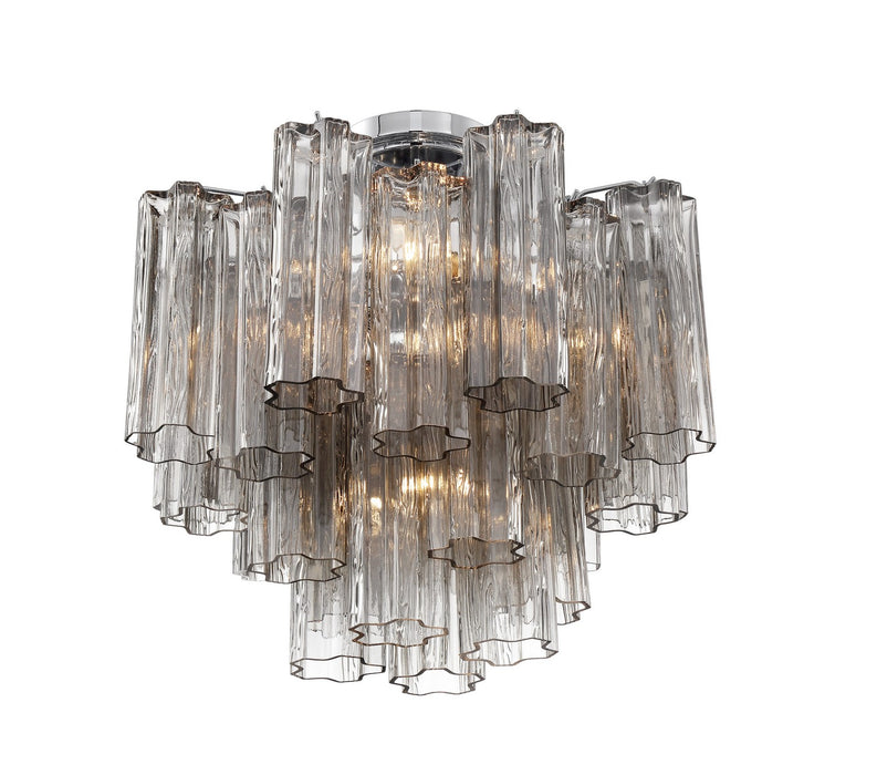 Crystorama ADD-300-CH-SM_CEILING Four Light Semi Flush Mount, Polished Chrome
