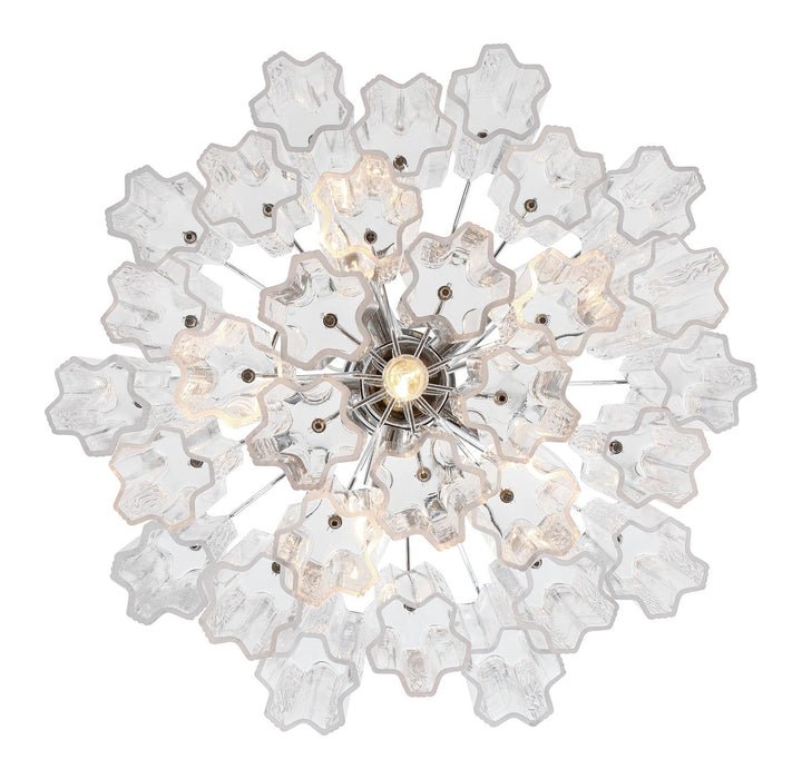 Crystorama ADD-306-CH-CL Six Light Chandelier, Polished Chrome