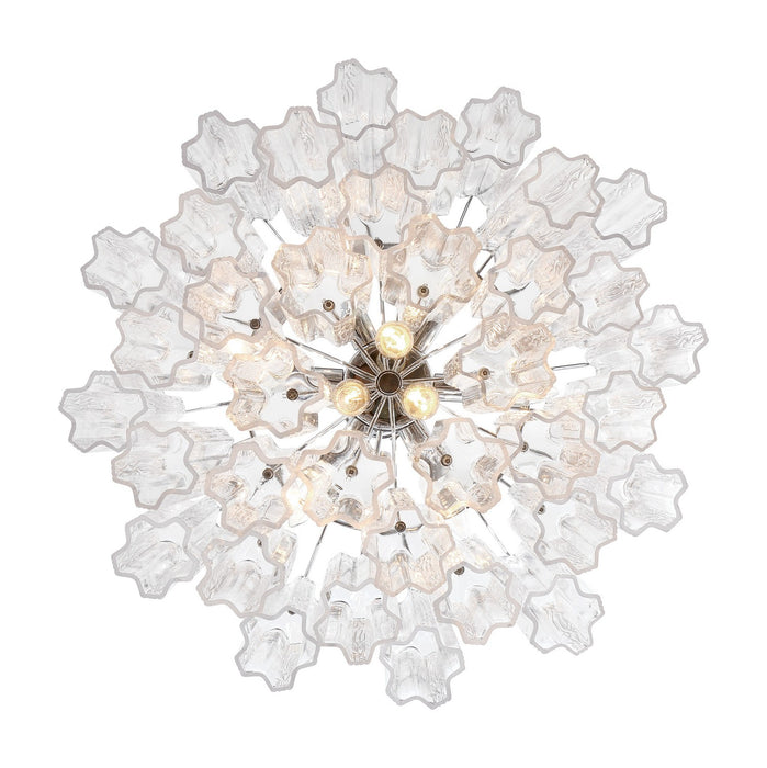 Crystorama ADD-308-CH-CL Nine Light Chandelier, Polished Chrome