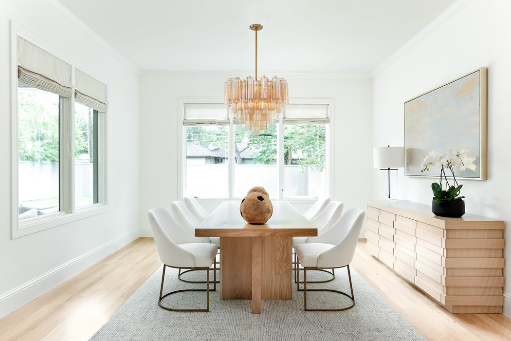 Crystorama ADD-312-AG-AM 12 Light Chandelier, Aged Brass