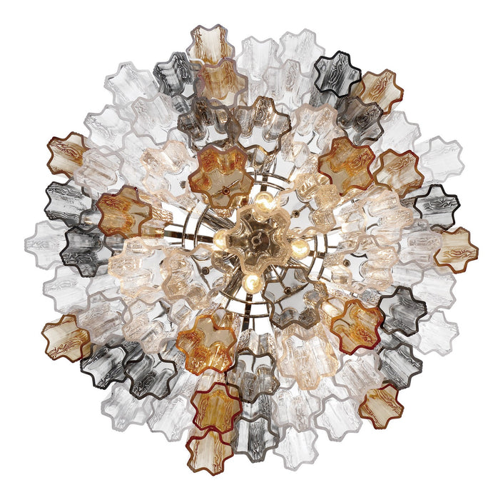 Crystorama ADD-312-CH-AU 12 Light Chandelier, Polished Chrome