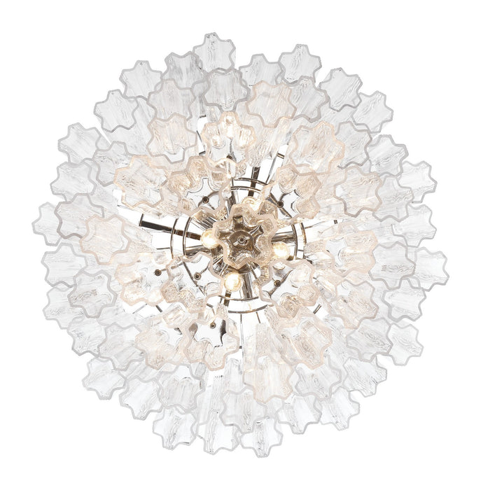 Crystorama ADD-312-CH-CL 12 Light Chandelier, Polished Chrome