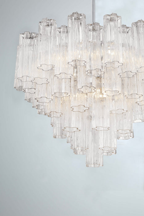 Crystorama ADD-312-CH-CL 12 Light Chandelier, Polished Chrome