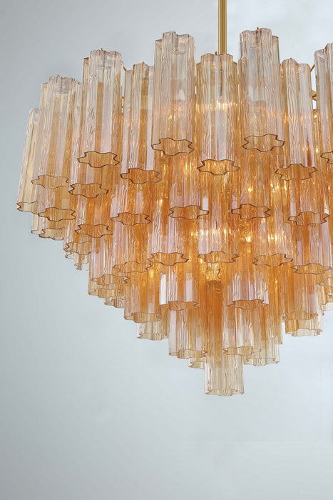 Crystorama ADD-316-AG-AM 16 Light Chandelier, Aged Brass
