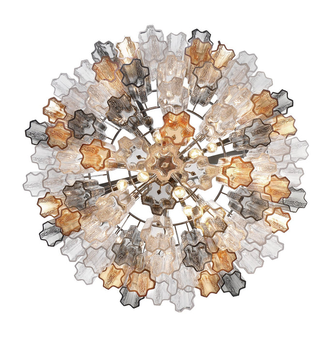 Crystorama ADD-316-CH-AU 16 Light Chandelier, Polished Chrome