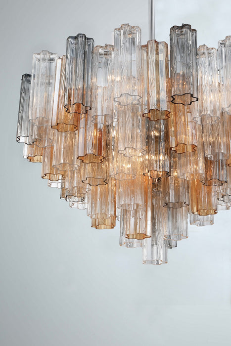 Crystorama ADD-316-CH-AU 16 Light Chandelier, Polished Chrome
