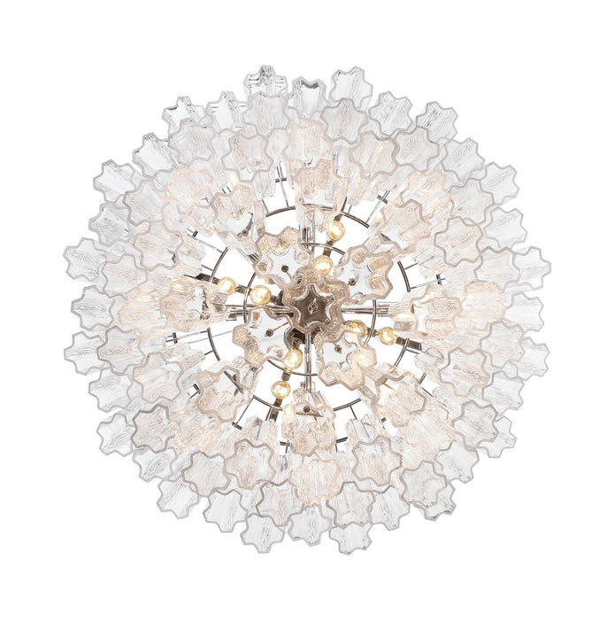 Crystorama ADD-316-CH-CL 16 Light Chandelier, Polished Chrome