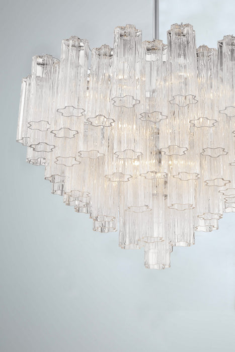 Crystorama ADD-316-CH-CL 16 Light Chandelier, Polished Chrome