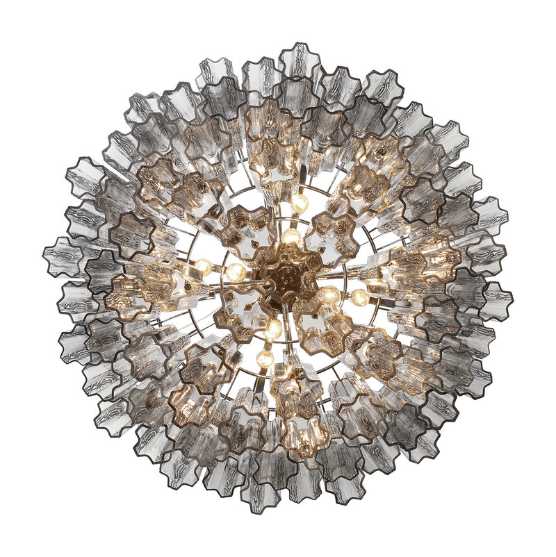 Crystorama ADD-316-CH-SM 16 Light Chandelier, Polished Chrome
