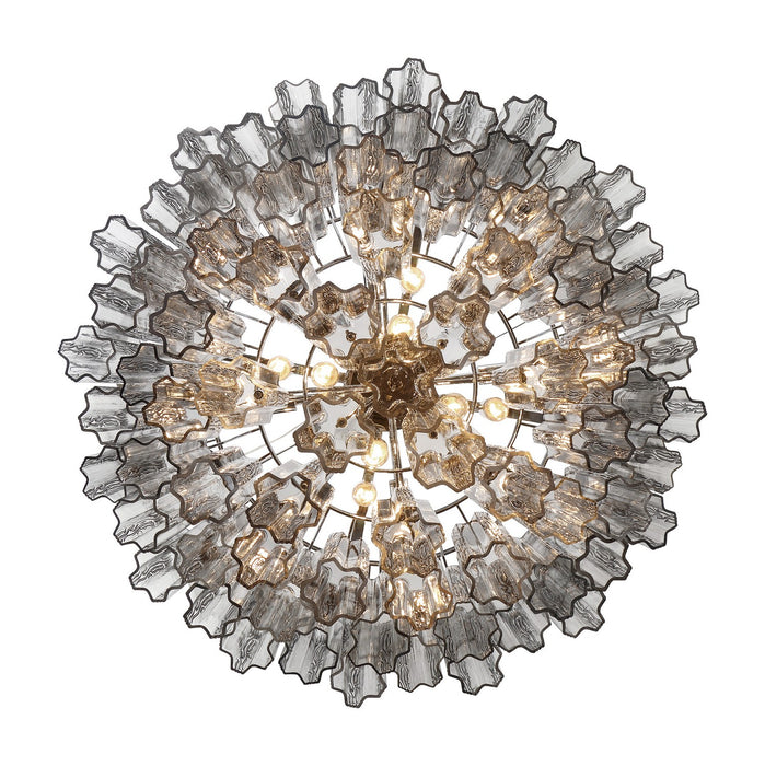 Crystorama ADD-316-CH-SM 16 Light Chandelier, Polished Chrome