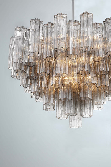 Crystorama ADD-316-CH-SM 16 Light Chandelier, Polished Chrome
