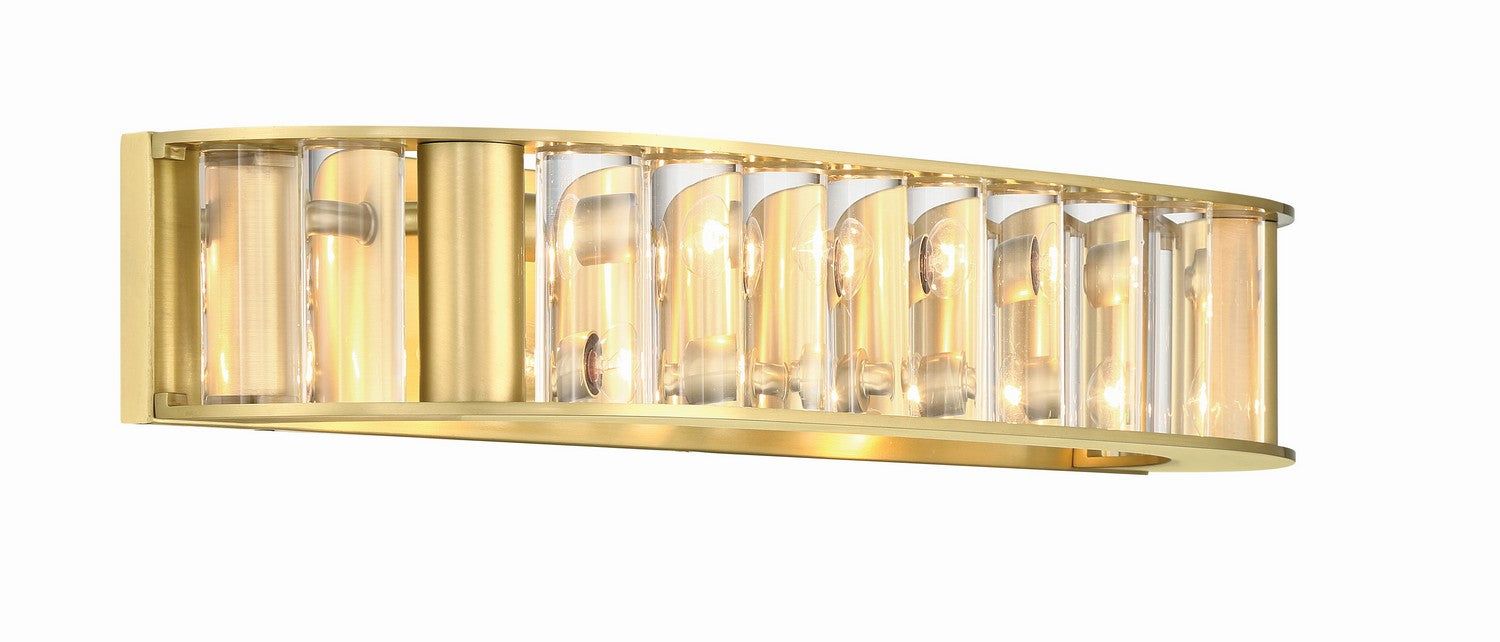 Crystorama FAR-6005-AG Four Light Bath, Aged Brass