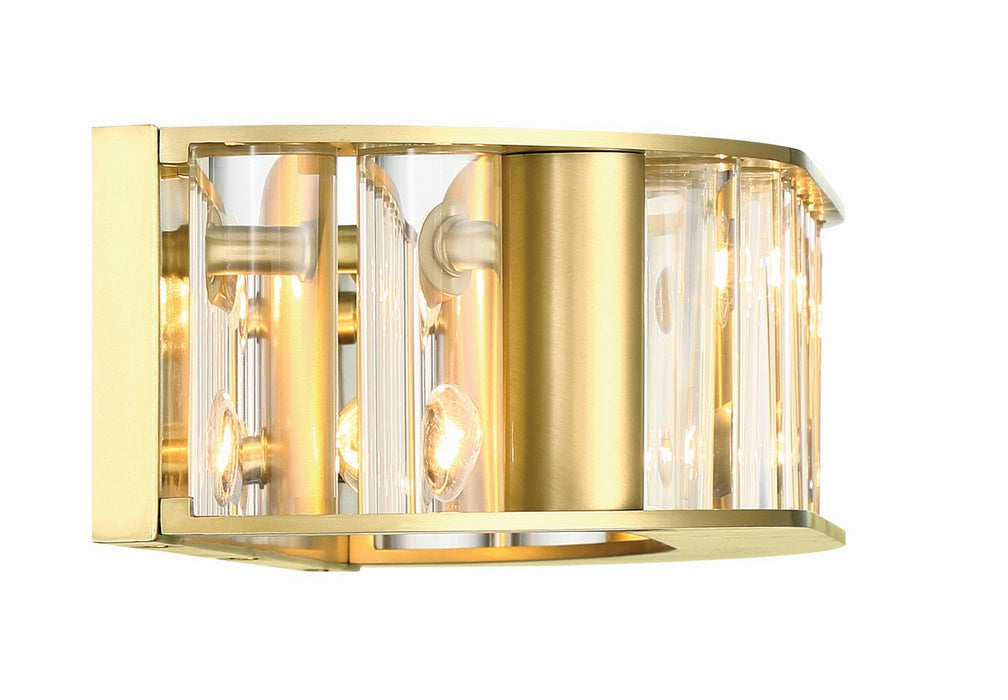Crystorama FAR-6005-AG Four Light Bath, Aged Brass