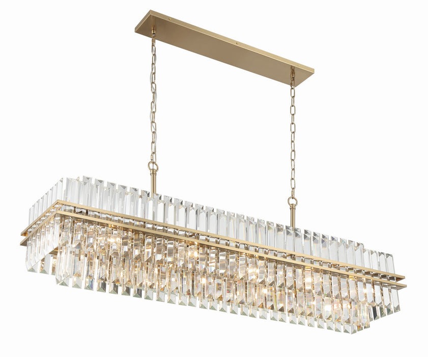 Crystorama HAY-1417-AG 16 Light Chandelier, Aged Brass