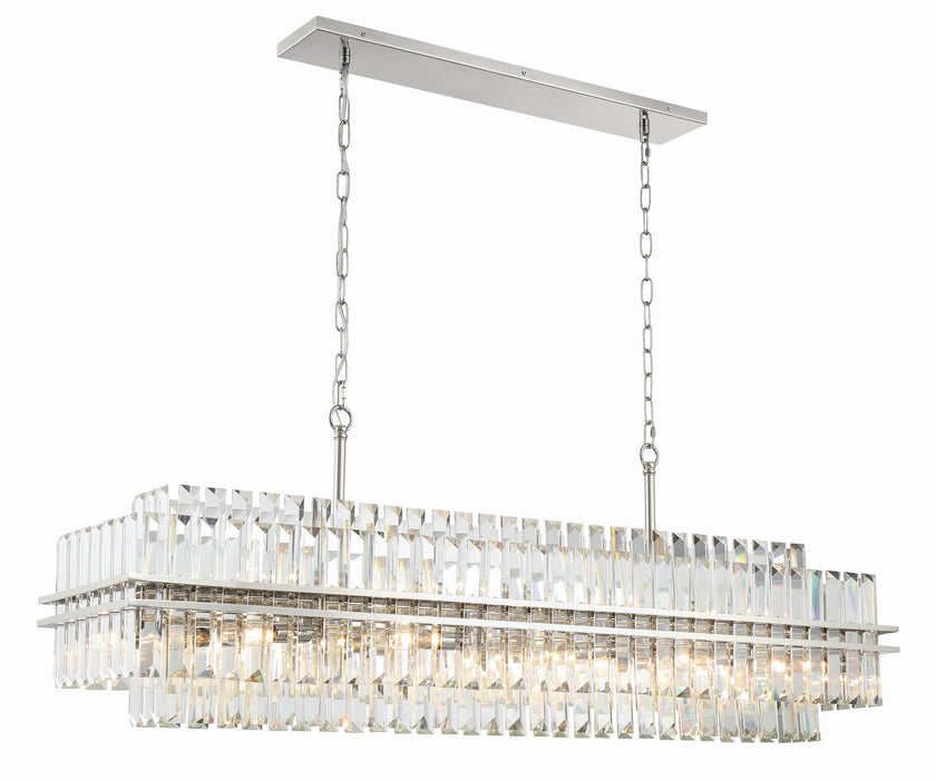 Crystorama HAY-1417-PN 16 Light Chandelier, Polished Nickel