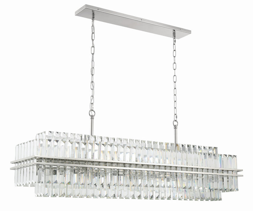 Crystorama HAY-1417-PN 16 Light Chandelier, Polished Nickel