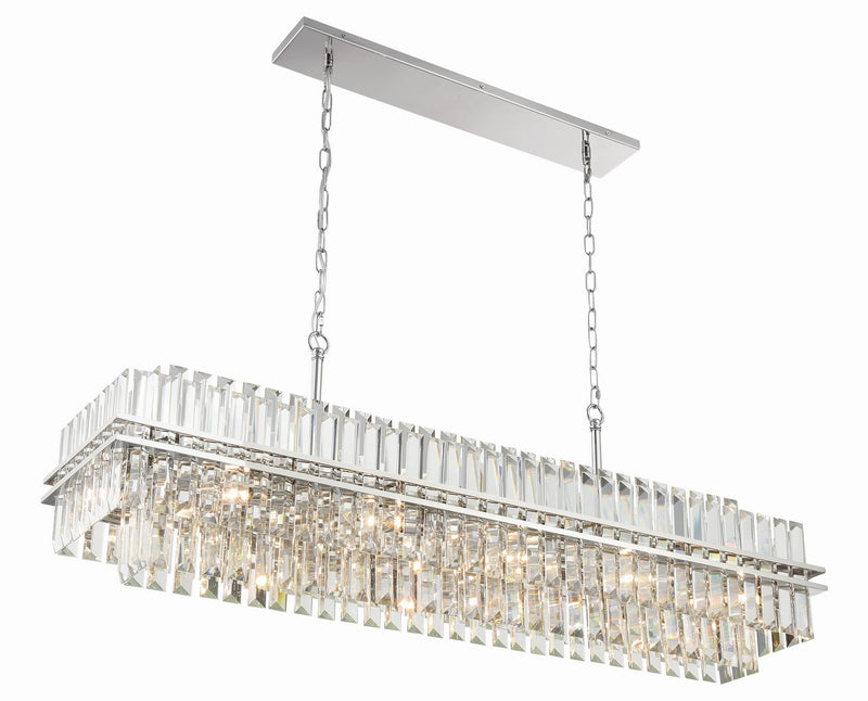 Crystorama HAY-1417-PN 16 Light Chandelier, Polished Nickel