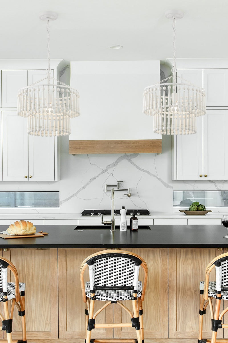 Crystorama TIA-7100-MT One Light Pendant, Matte White