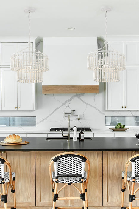 Crystorama TIA-7100-MT One Light Pendant, Matte White