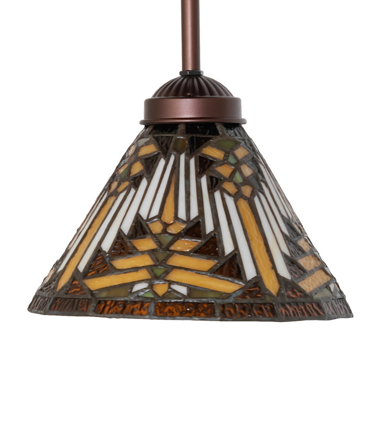 Meyda Tiffany 244753 One Light Pendant, Mahogany Bronze