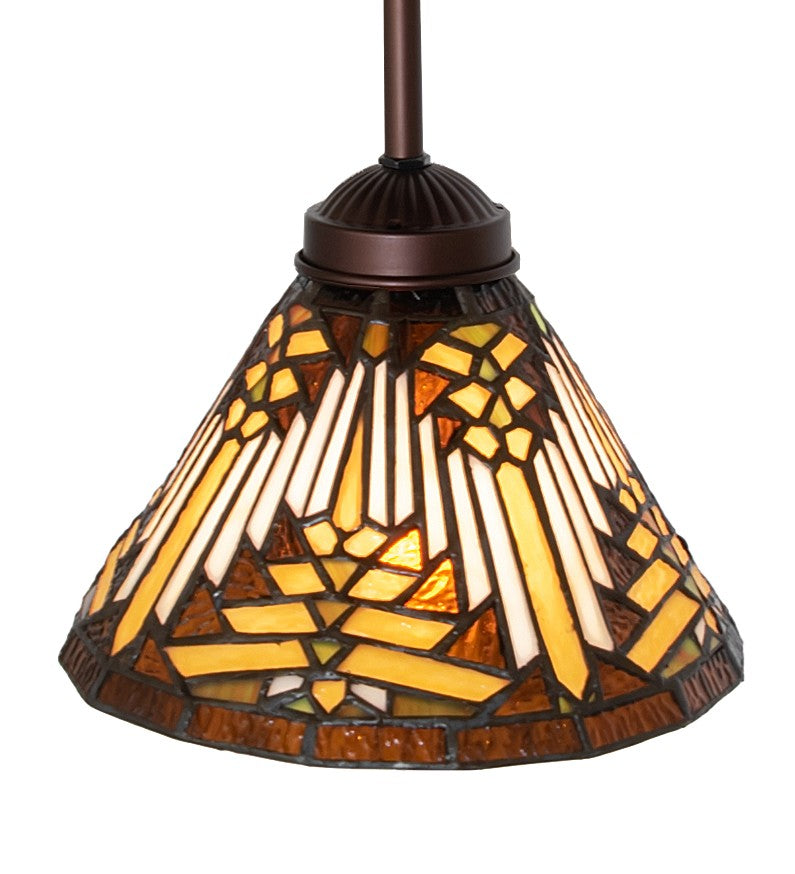 Meyda Tiffany 244753 One Light Pendant, Mahogany Bronze