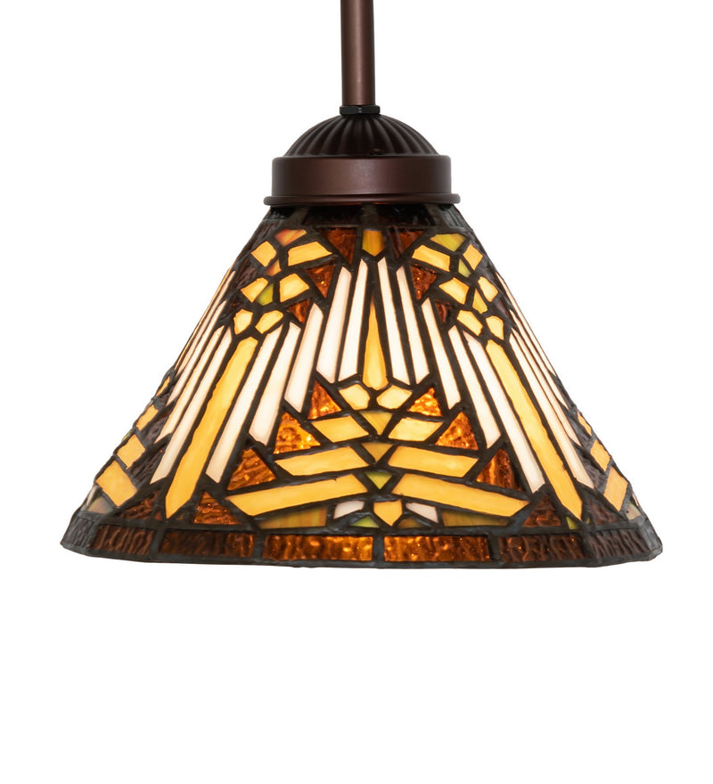 Meyda Tiffany 244753 One Light Pendant, Mahogany Bronze