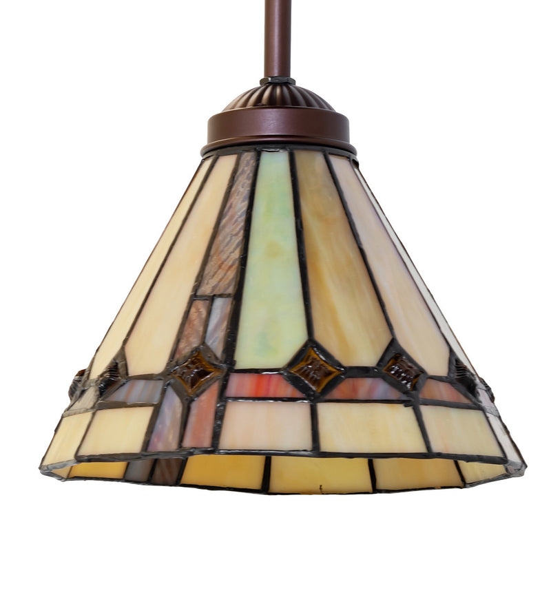 Meyda Tiffany 244755 One Light Pendant, Mahogany Bronze