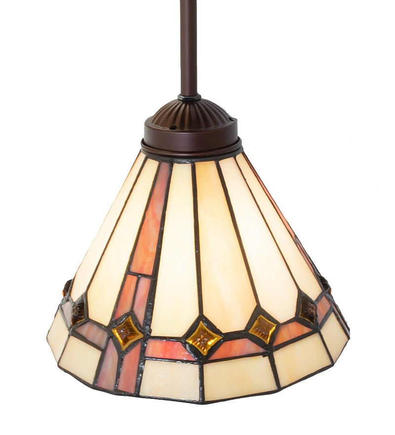 Meyda Tiffany 244755 One Light Pendant, Mahogany Bronze